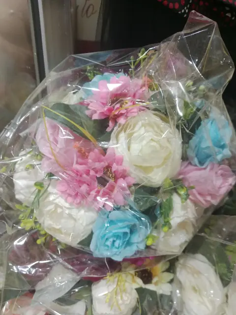 Pastel bridal bouquets ready for collection