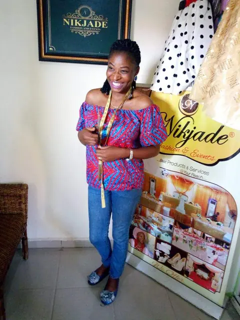 Student in the Nikjade studio